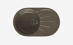 MAXSTONE Мойка глянцевая MS-5 (терракот металлик) 735*450*215
